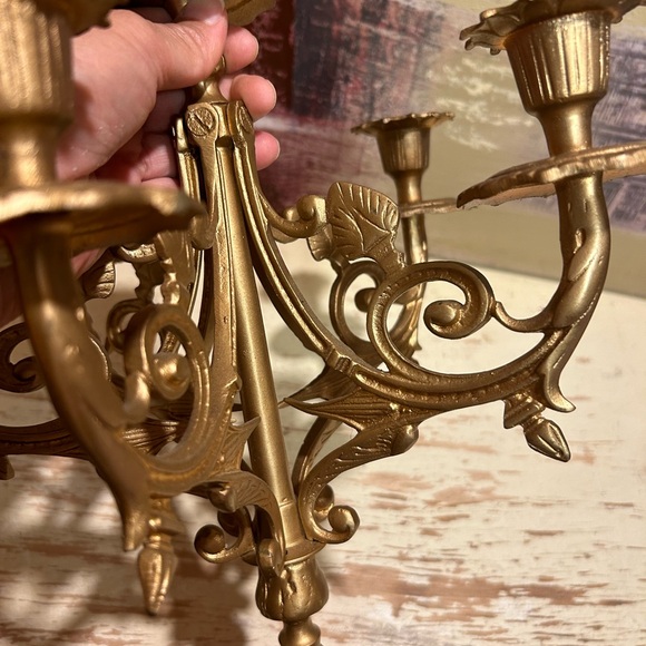 Vintage Victorian candelabra HEAVY - Picture 8 of 13